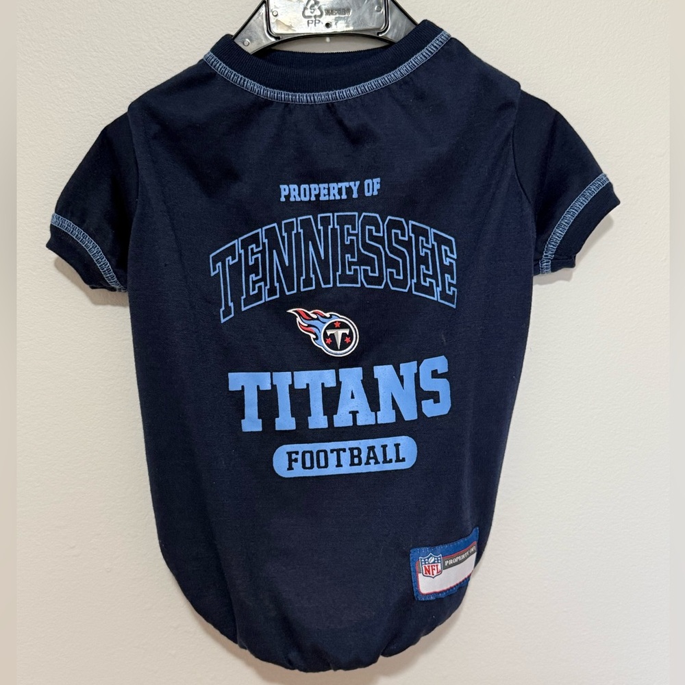 Pets First Tennessee Titans Navy Blue Tee
